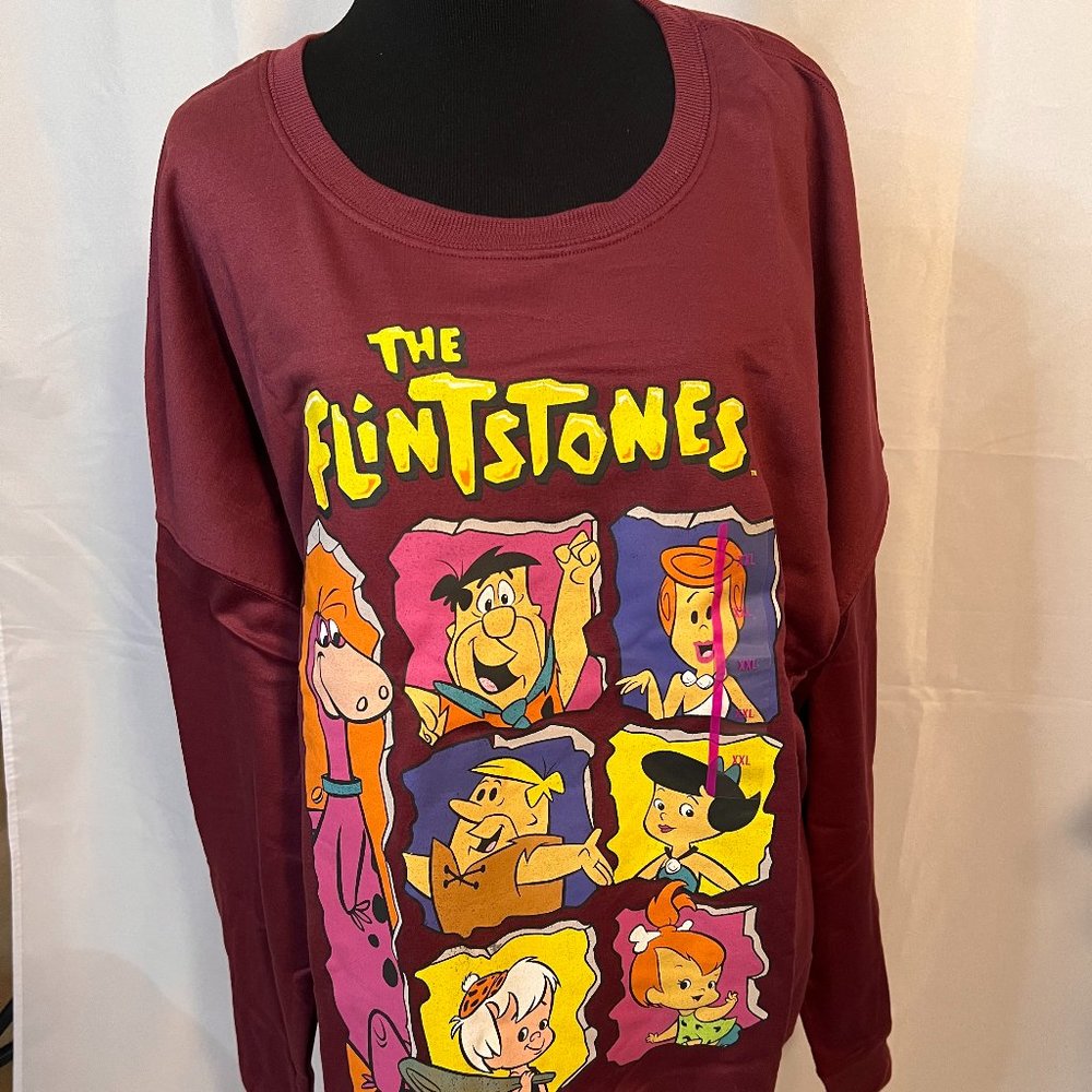 BNWT Flinstones Sweatshirt, size XXL
